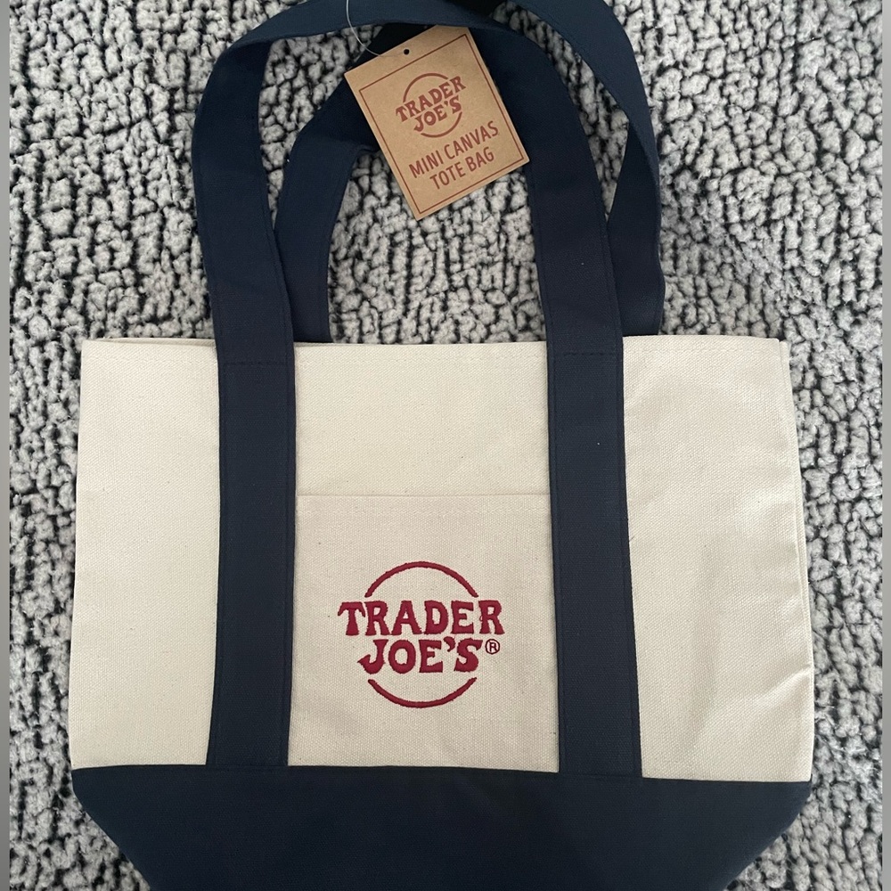 NWT Trader Joe’s Mini Canvas Tote
